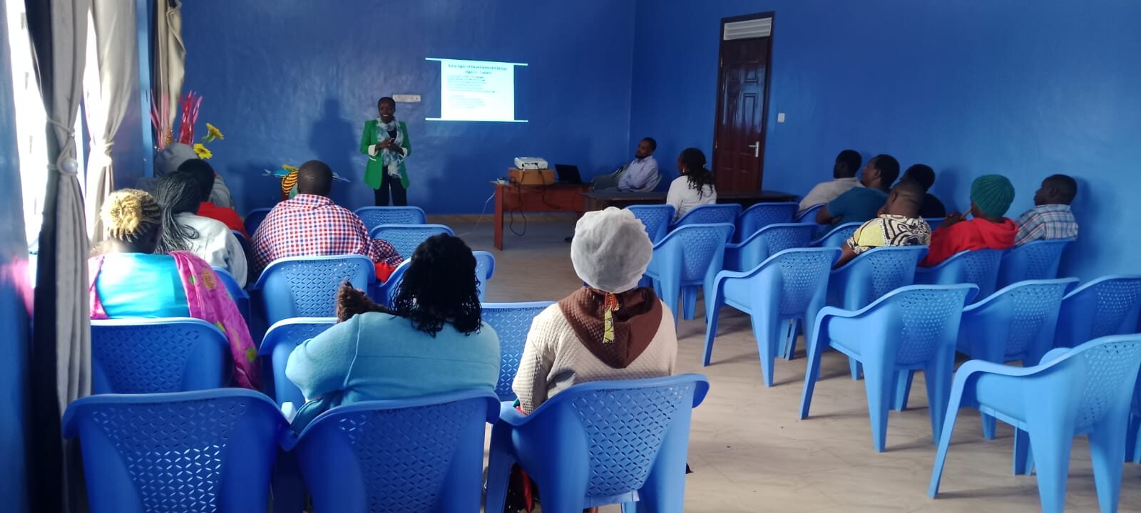 A training session under way in the Orione conference hall